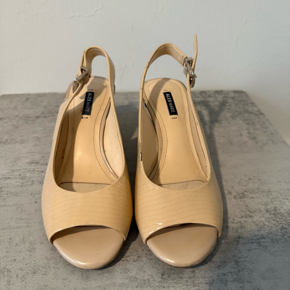 Cream/Nude Alex Marie Wedges Size 6 in Women